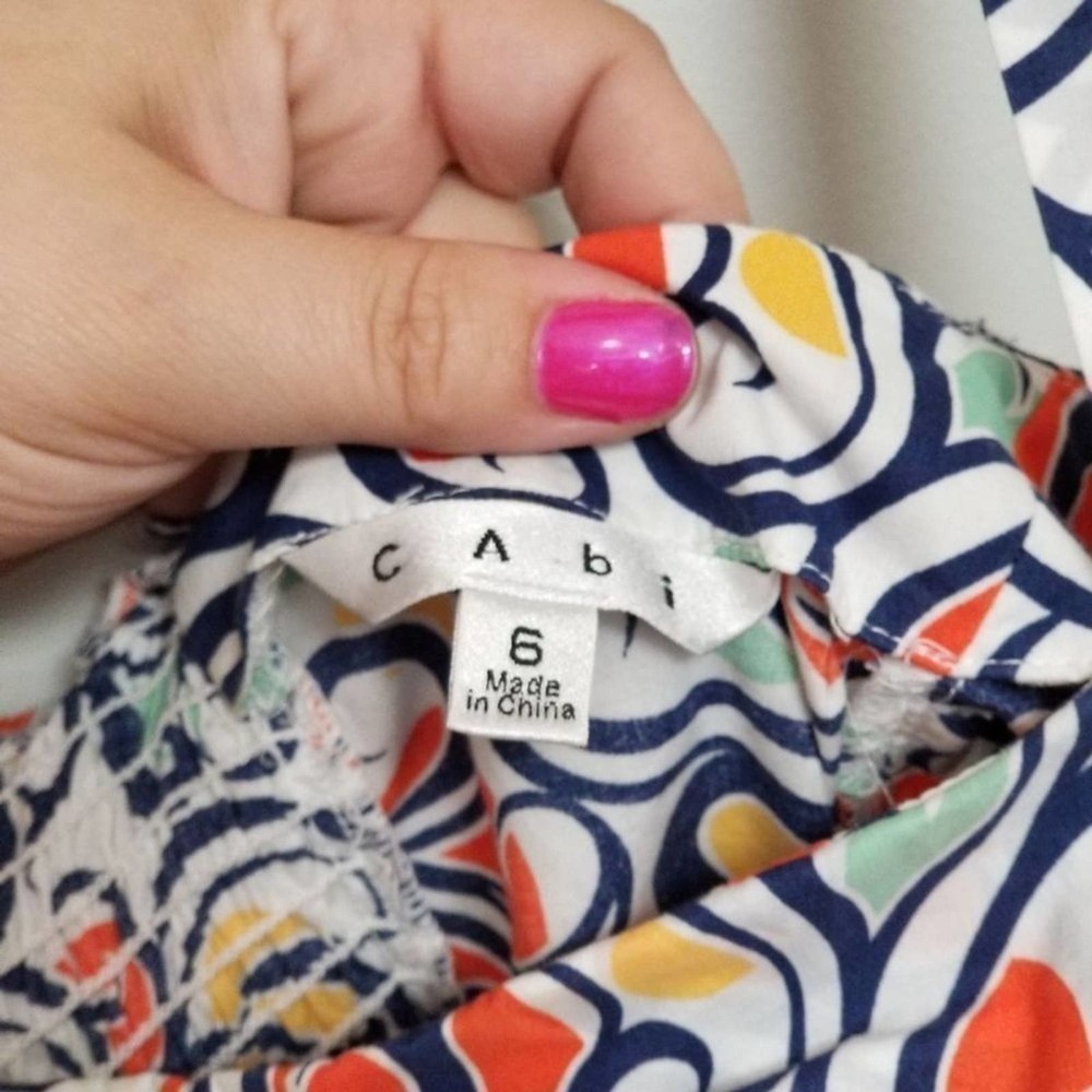 Cabi Keepsake Cami Retro Swirl Pattern Corset Sty… - image 4